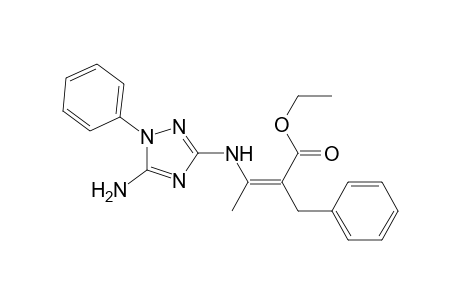 (Z)-Ethyl 3-(5-amino-1-phenyl-1H-1,2,4-triazol-3-ylamino)-2-benzylbut-2-enoate