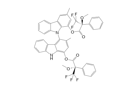 #(M)-14;1-[(2''S)-METHOXY-(TRIFLUOROMETHYL)-PHENYLACETOXY]-4-[1'-[(2'''S)-METHOXY-(TRIFLUOROMETHYL)-PHENYLACETOXY]-3'-METHYL-9'H-CARBAZOL-9'-YL]-3-METHYL-9H-CARB