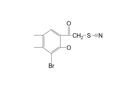 thiocyanic acid, 3-bromo-4,5-dimethyl-2-hydroxyphenacyl ester