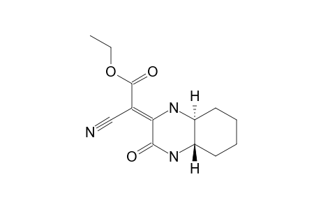 TRANS-(Z)-3-(ALPHA-CYANO-ALPHA-ETHOXYCARBONYL-ETHYLENE)-OCTAHYDRO-2(1H)-QUINOXALINE