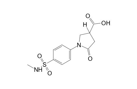 1-[p-(methylsulfamoyl)phenyl]-5-oxo-3-pyrrolidinecarboxylic acid