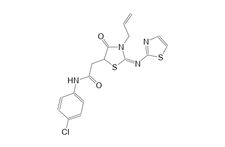 2-[(2E)-3-allyl-4-oxo-2-(1,3-thiazol-2-ylimino)-1,3-thiazolidin-5-yl]-N-(4-chlorophenyl)acetamide