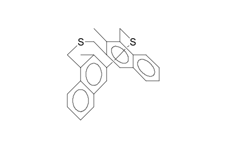 11,22-Dimethyl-2,13-dithia-(3,3)(1,3)naphthalenophane (transoid-anti)