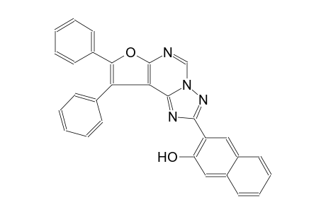 3-(8,9-diphenylfuro[3,2-e][1,2,4]triazolo[1,5-c]pyrimidin-2-yl)-2-naphthol