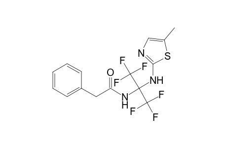 2-Phenyl-N-[2,2,2-trifluoro-1-(5-methyl-thiazol-2-ylamino)-1-trifluoromethyl-ethyl]-acetamide