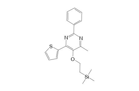 4-METHYL-2-PHENYL-6-(THIOPHEN-2-YL)-5-[2-(TRIMETHYLSILYL)-ETHOXY]-PYRIMIDINE