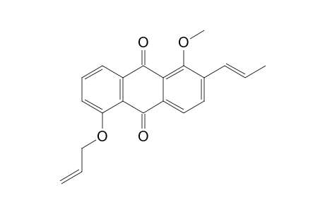 1-METHOXY-2-(PROP-1'-ENYL)-5-(PROP-2''-ENYLOXY)-ANTHRAQUINONE