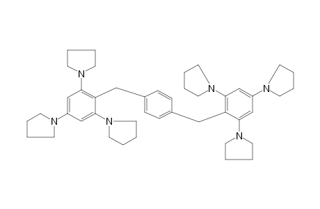 1,1',1'',1''',1'''',1''''-[2,2'-(p-phenylenedimethylene)di-s-phenenyl]hexapyrrolidine