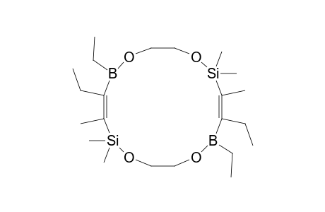 4,5,12,13-TETRAETHYL-2,2,3,10,10,11-HEXAMETHYL-1,6,9,14-TETRAOXA-2,10-DISILA-5,13-DIBORA-3,11-CYCLOHEXADECADIENE