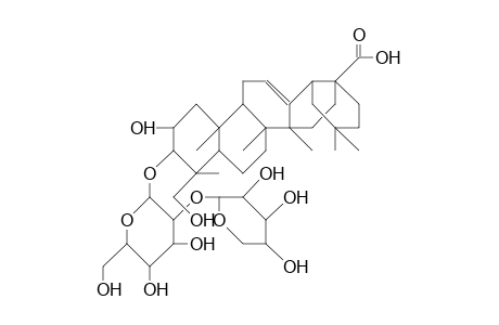 3-O-[.alpha.-L-Arabinopyranosyl-(1->2).beta.-D-glucopyranosyl]-bayogenin