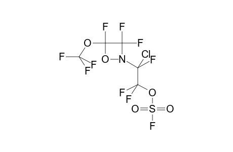 2-(2-FLUOROSULPHONYLOXY-1-CHLOROTRIFLUOROETHYL)-4-(TRIFLUOROMETHOXY)TRIFLUORO-1,2-OXAZETIDINE