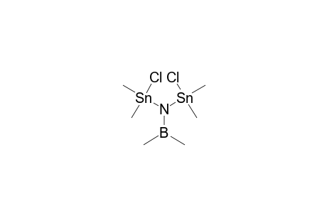 BIS-(CHLORODIMETHYLSTANNYL)-(DIMETHYLBORYL)-AMINE