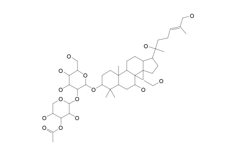 7-BETA,18,20,26-TETRAHYDROXY-(20-S)-DAMMAR-24-EN-3-O-ALPHA-L-(3-ACETYL)-ARABINOPYRANOSYL-(1->2)-BETA-D-GLUCOPYRANOSIDE