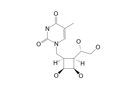 1-[[(1R,2S,3R,4S)-2,3-DIHYDROXY-4-[(1S)-1,2-DIHYDROXYETHYL]-CYCLOBUT-1-YL]-METHYL]-THYMINE