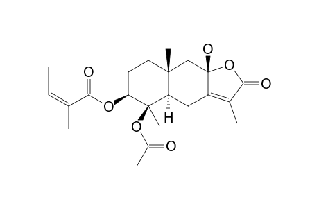 3-BETA-ANGELOYLOXY-4-BETA-ACETOXY-8-BETA-HYDROXY-EUDESM-7(11)-EN-8-ALPHA,12-OLIDE