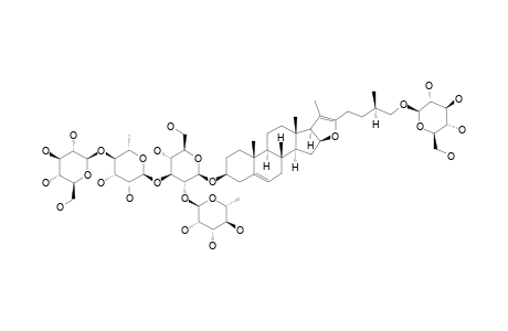 (25S)-26-[(BETA-D-GLUCOPYRANOSYL)-OXY]-FUROSTA-5,20(22)-DIEN-3-BETA-YL-O-ALPHA-L-RHAMNOPYRANOSYL-(1->2)-O-[O-BETA-D-GLUCOPYRANOSYL-(1->4)-ALPHA-L-R