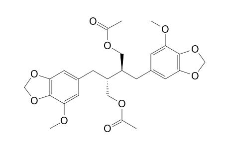 (2-S,3-S)-2,3-BIS-(5-METHOXY-3,4-METHYLENEDIOXYBENZYL)-BUTANE-1,4-DIOL_DIACETATE