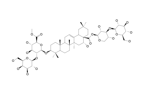 TRAGOPOGONOSIDE-E;3-O-BETA-[GALACTOPYRANOSYL-(1->2)-(6-O-METHYL)-GLUCURONOPYRANOSYL]-ECHINOCYSTIC-ACID-28-O-[GLUCOPYRANOSYL-(1-3)-XYLOPYRANOSYL]-