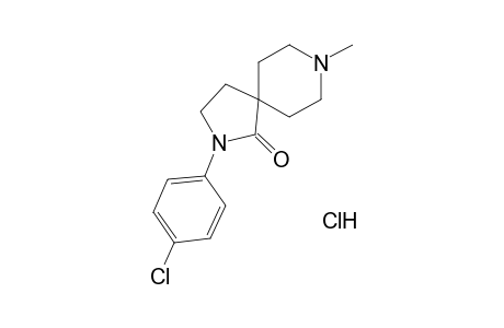 2-(p-chlorophenyl)-8-methyl-2,8-diazaspiro[4,5]decan-1-one, monohydrochloride