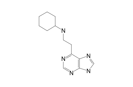 6-[2-(CYCLOHEXYLAMINO)-ETHYL]-9H-PURINE