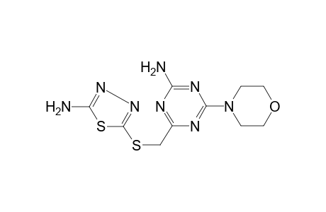 4-(5-Amino-[1,3,4]thiadiazol-2-ylsulfanylmethyl)-6-morpholin-4-yl-[1,3,5]triazin-2-ylamine