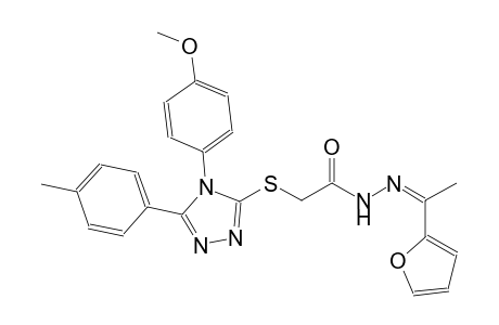 N'-[(Z)-1-(2-furyl)ethylidene]-2-{[4-(4-methoxyphenyl)-5-(4-methylphenyl)-4H-1,2,4-triazol-3-yl]sulfanyl}acetohydrazide