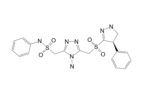 4-AMINO-3-(PHENYLAMINOSULFONYLMETHYL)-5-(4'-PHENYL-4',5'-DIHYDRO-1'H-PYRAZOL-3'-YL-SULFONYL-METHYL)-1,2,4-TRIAZOLE