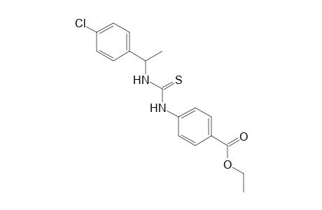 p-[3-(p-chloro-a-methylbenzyl)-2-thioureido]benzoic acid, ethyl ester