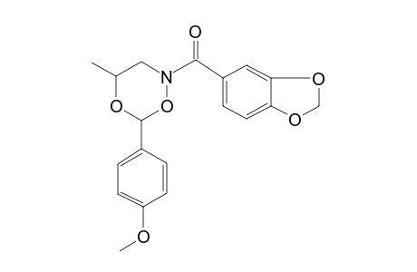 2H-1,5,2-dioxazine, 2-(1,3-benzodioxol-5-ylcarbonyl)dihydro-6-(4-methoxyphenyl)-4-methyl-