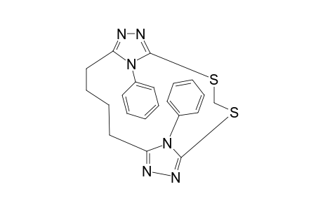 1(4),6(4)-DIPHENYL-7,9-DITHIA-1,6(3,5)-DI-(1,2,4-TRIAZOLA)-CYCLONONAPHANE