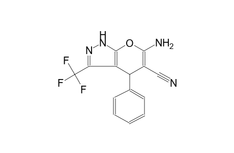 6-amino-4-phenyl-3-(trifluoromethyl)-1,4-dihydropyrano[2,3-c]pyrazole-5-carbonitrile