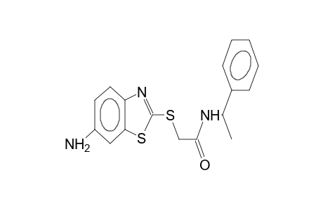 N-(alpha-methylbenzyl)-6-aminobenzothiazol-2-ylthioacetamide