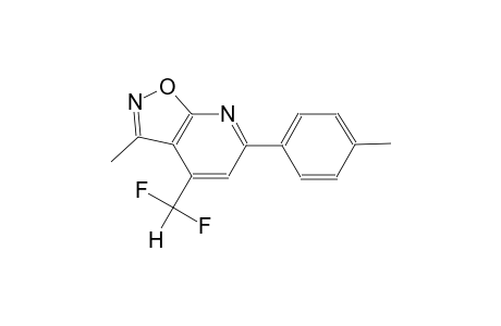 isoxazolo[5,4-b]pyridine, 4-(difluoromethyl)-3-methyl-6-(4-methylphenyl)-