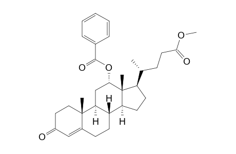 (12-ALPHA)-12-(BENZOYLOXY)-3-OXO-CHOL-4-EN-24-OIC-ACID-METHYLESTER