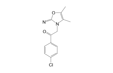 4,5-DIMETHYL-2-IMINO-3-(4'-CHLORO-PHENACYL)-2,3-DIHYDRO-OXAZOLE-