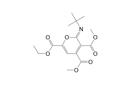 6-Ethyl 3,4-dimethyl 2-(tert-butylimino)-2H-pyran-3,4,6-tricarboxylate