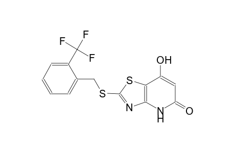 thiazolo[4,5-b]pyridin-5(4H)-one, 7-hydroxy-2-[[[2-(trifluoromethyl)phenyl]methyl]thio]-