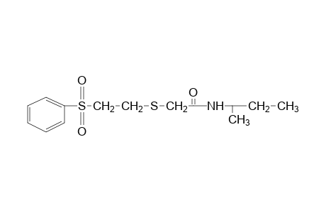 N-sec-butyl-2-[[2-(phenylsulfonyl)ethyl]thio}acetamide