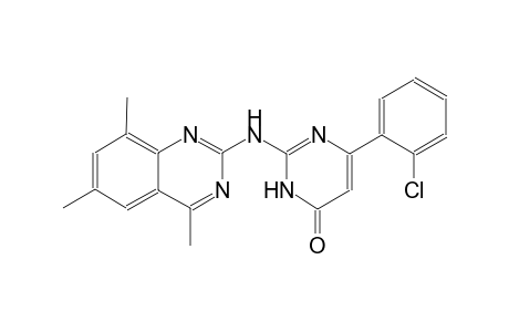 4(3H)-pyrimidinone, 6-(2-chlorophenyl)-2-[(4,6,8-trimethyl-2-quinazolinyl)amino]-