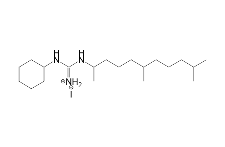 Guanidine, N-cyclohexyl-N'-(1,5,9-trimethyldecyl)-, monohydriodide