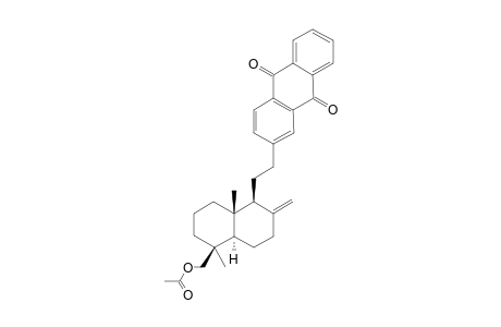 (1-S,4A-R,5-S,8A-R)-5-[2'-(9'',10''-DIOXO-9'',10''-DIHYDROANTHRACEN-2''-YL)-ETHYL]-1,4A-DIMETHYL-6-METHYLENE-DECAHYDRONAPHTHALEN-1-YLMETHYL-ACETATE