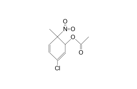 3-CHLORO-6-METHYL-6-NITRO-2,4-CYCLOHEXADIEN-1-OL, ACETATE