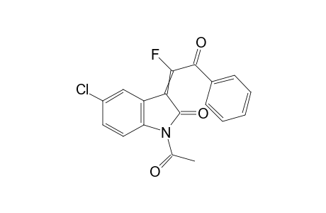 1-acetyl-5-chloro-3-(1-fluoro-2-oxo-2-phenyl-ethylidene)indolin-2-one