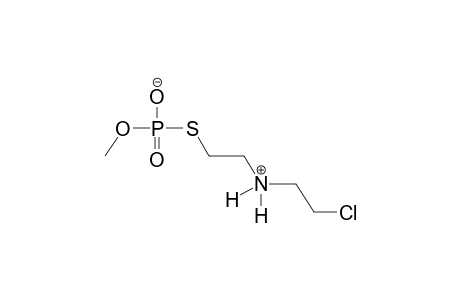 phosphorothioic acid, S-{2-[(2-chloroethyl)amino]ethyl} O-methyl ester