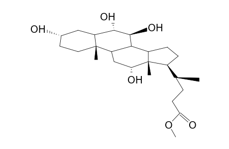 3A,6A,7B,12A-TETRAHYDROXY-5A-CHOLANOIC ACID METHYL ESTER