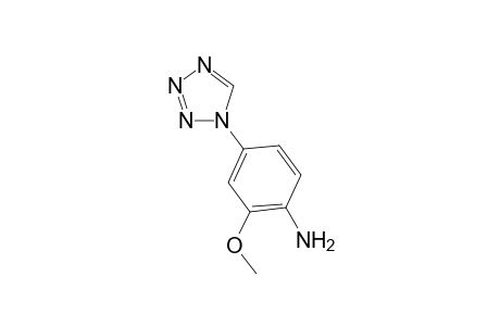 Benzenamine, 2-methoxy-4-(1H-1,2,3,4-tetrazol-1-yl)-