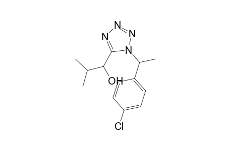 1-[1-[1-(4-chloro-phenyl)-ethyl]-1H-tetrazol-5-yl]-2-methyl-propan-1-ol