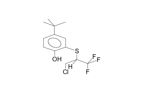 2-(1-TRIFLUOROMETHYL-2-CHLOROETHYLTHIO)-4-TERT-BUTYLPHENOL