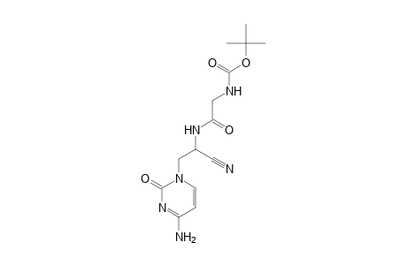 4-Aminopyrimidin-2(1H)-one-1-propanenitrile, .alpha.-(t-butoxycarbonylglycyl)amino-