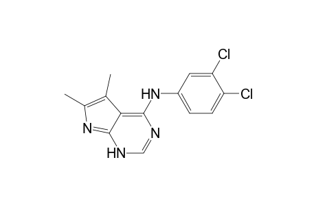 N-PHENYL-3',4'-DICHLORO-5,6-DIMETHYL-7H-PYRROLO-[2,3-D]-PYRIMIDINE-4-AMINE